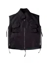 Fffpostalservice Multi-pocket Zip-up Jacket In Black