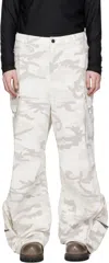 Fffpostalservice Off-white Engineer Cargo Pants In Neutral