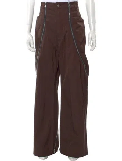 Pre-owned Fffpostalservice Pants In Brown