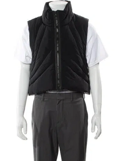 Pre-owned Fffpostalservice Plaid Print Vest In Black