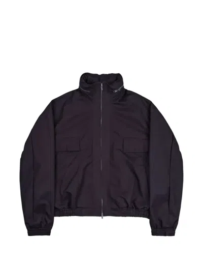 Fffpostalservice Reia Hooded Zip-up Jacket In Black
