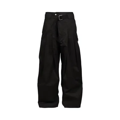Pre-owned Fffpostalservice Wide Belted Trouser (gen 2) 'black' | Men's Size 36