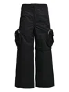 Fffpostalservice Black Diffraction Convertible Cargo Pants In Black