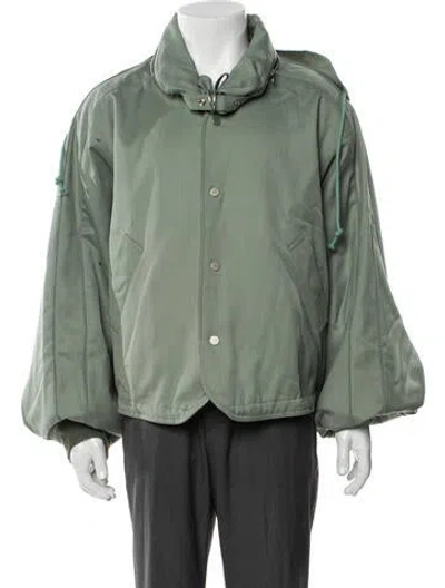 Pre-owned Fffpostalservice Wool Parka In Green