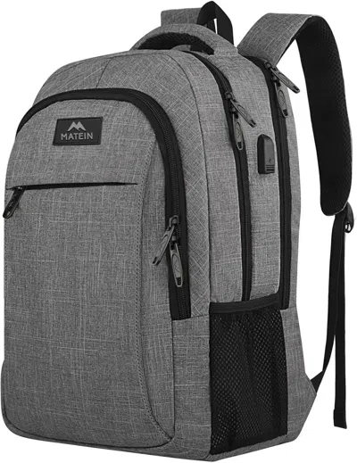 Ffic 15.6 Inch Travel Laptop Backpack, Sturdy Computer Backpack For Women Men With Usb Charging Port, Lig