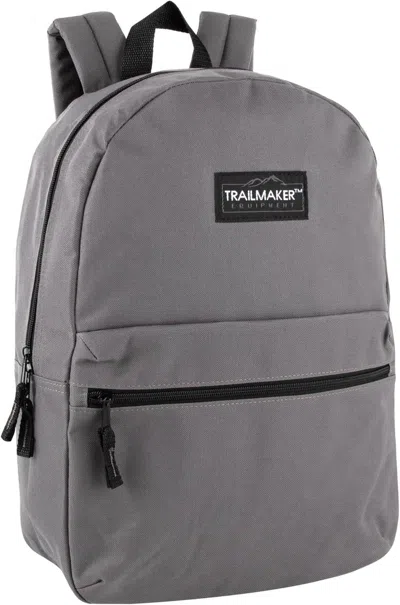 Ffic Classic 17 Inch Backpacks With Adjustable Padded Straps School Backpacks For Girls, Boys (grey) In Gray