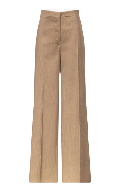 Fforme Agel Tailored Wool Trouser In Tan