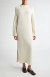 Fforme Ainsley Wool-blend Shift Dress In Cream