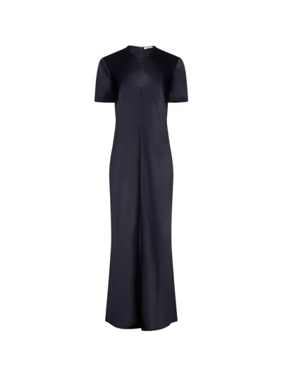Fforme Akriti Satin-crepe Maxi Dress In Black