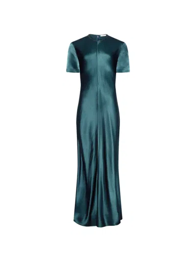 Fforme Akriti Short-sleeve Dress In Green