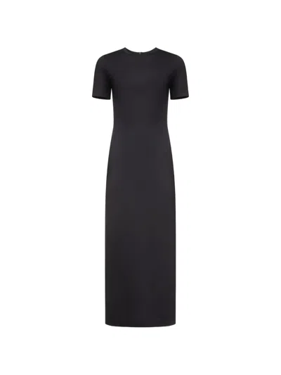 Fforme Alixe Scuba Midi Dress In Black