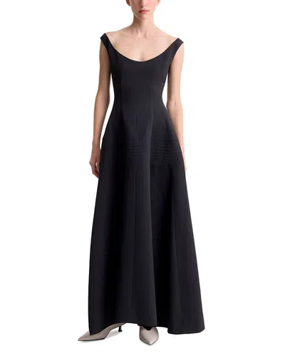 Fforme Alodia Flared Dress In Black
