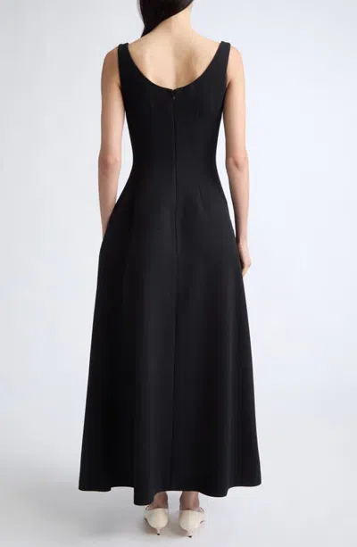 Fforme Alodia Flared Maxi Dress In Black