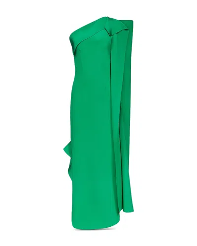 Fforme Andie Asymmetric One Shoulder Dress In Green