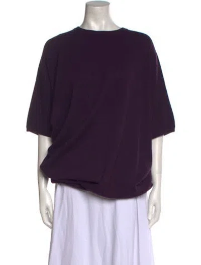 Pre-owned Fforme Bateau Neckline Sweater In Purple