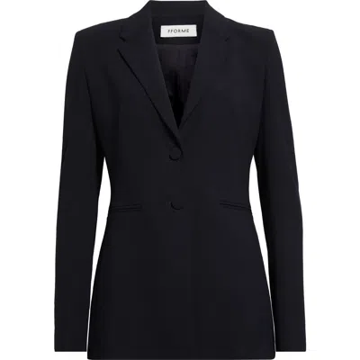 Fforme Bennet Tailored Stretch Virgin Wool Jacket In Navy