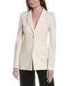 Fforme Bennet Tailored Wool-blend Jacket In White