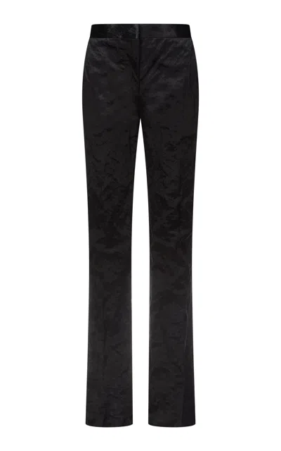 Fforme Cameron Cotton-blend Slim Trousers In Black