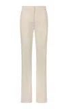 Fforme Cameron Cotton-blend Slim Trousers In Neutral