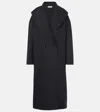 Fforme Carlson Wool Coat In Black