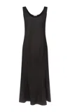 Fforme Cary Poplin Cotton Tank Dress In Black