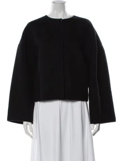 Pre-owned Fforme Coat In Black