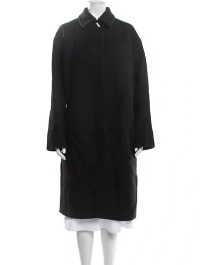 Pre-owned Fforme Coat In Black