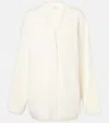 Fforme Cody Wool And Cashmere Cardigan In White