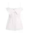 Fforme Cotton Folded Eilwen Top In White
