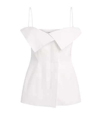 Fforme Cotton Folded Eilwen Top In White