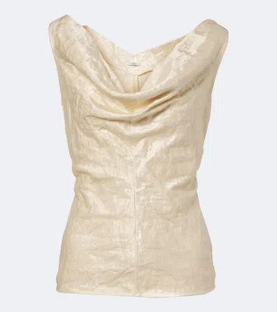 Fforme Cotton-blend Top In Sand