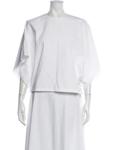 Pre-owned Fforme Crew Neck Short Sleeve Top In Neutrals