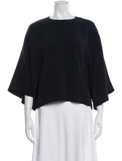 Pre-owned Fforme Crew Neck Short Sleeve Top W/ Tags In Blue