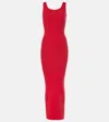 Fforme Davian Silk-blend Maxi Dress In Red