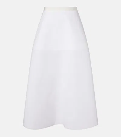 Fforme Deeta Cotton Maxi Skirt In White