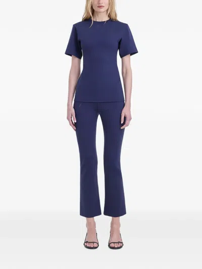 Fforme Dione Flared Trousers In Blue