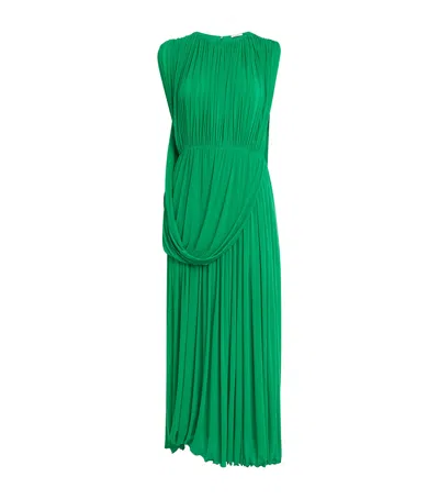 Fforme Draped Kahlo Maxi Dress In Green