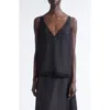 Fforme Emory Fringe Trim Cami In Black