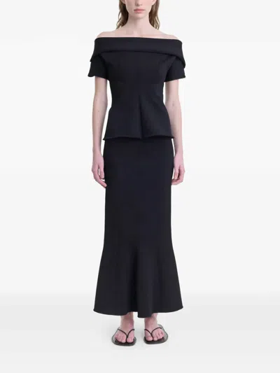 Fforme Flora Knit Skirt In Black
