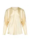 Fforme Gemma Satin Top In Yellow