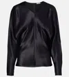 Fforme Gemma Satin Top In Black