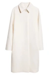 Fforme Jamie Virgin Wool Coat In White