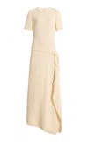 Fforme Jaune Asymmetrical Maxi Dress In Neutral