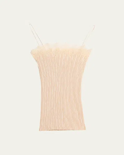 Fforme Jimena Metallic Pleated Cami In Multi