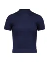 Fforme Katia Chunky Rib Tee In Blue