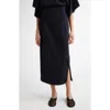 Shop Fforme Kay Stretch Virgin Wool Pencil Skirt In Navy