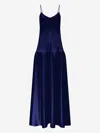 Fforme Layla Bias Cut Singlet Dress In Blue