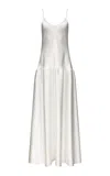 Fforme Layla Bias Cut Singlet Dress In White