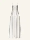 Fforme Layla Bias Cut Singlet Dress In White