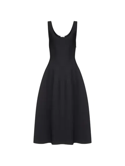 Fforme Lili Sleeveless Midi Dress In Black